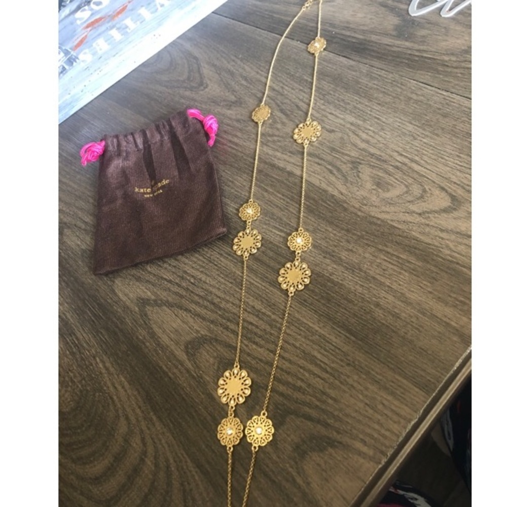 Kate spade flower scatter necklace